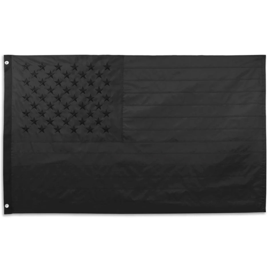 USA Blackout Embroidered Flag 3x5ft