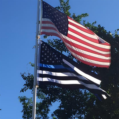 Thin Blue Line USA Flag 3x5ft Poly