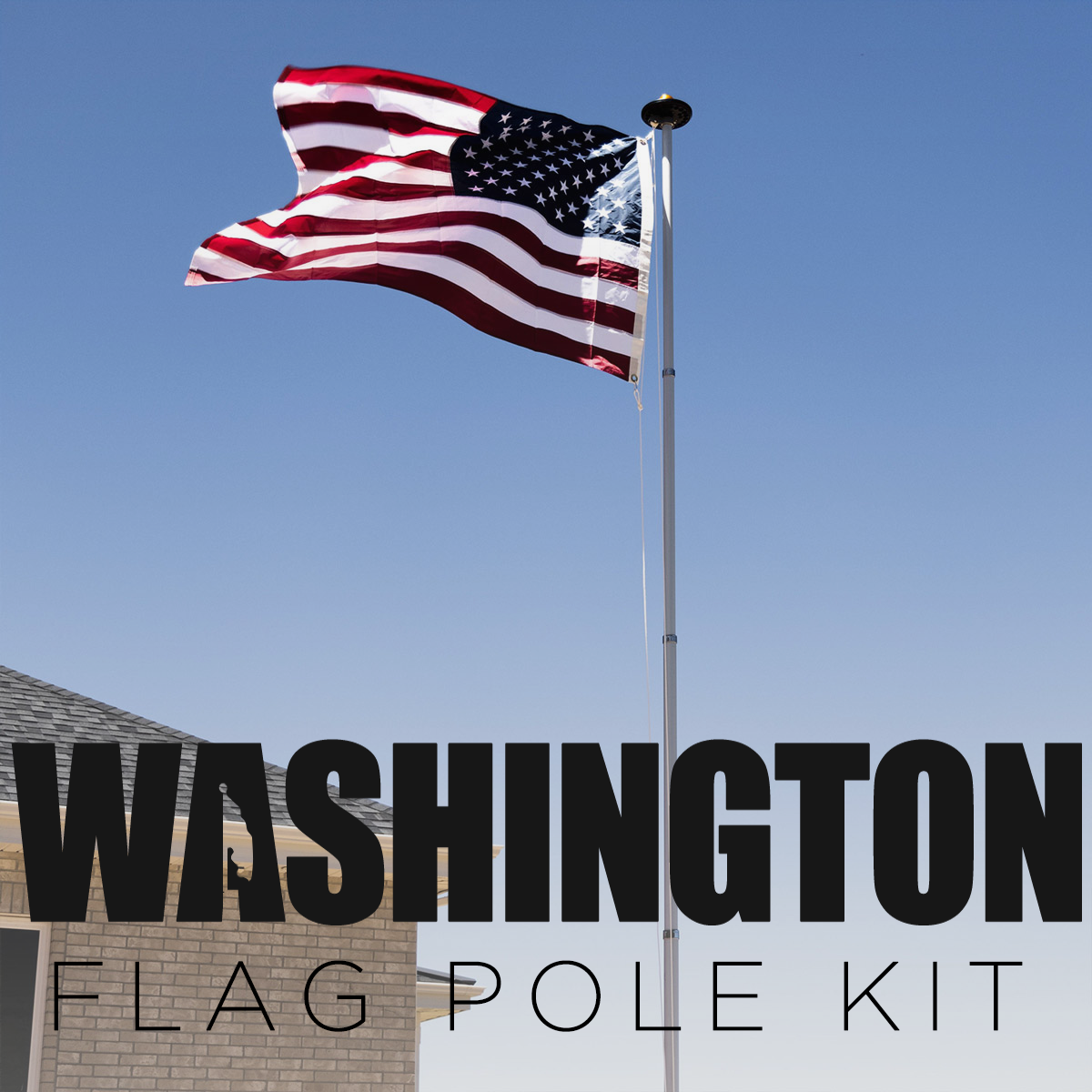 Washington Telescoping Flag Pole Kit (20FT or 25FT)