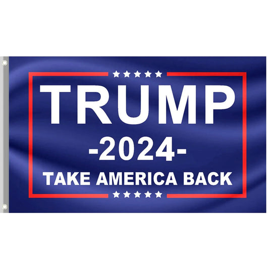 Trump 2024 “Take America Back” Flag – Double-Sided,  (3x5ft, 3-Ply)