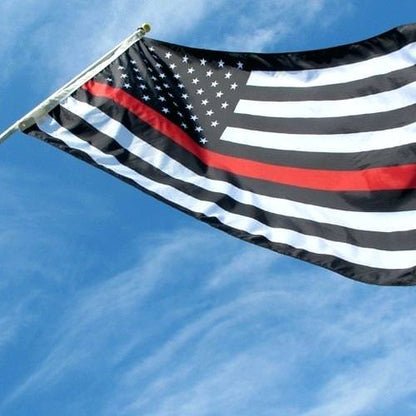 Thin Red Line USA Flag 3x5ft Poly